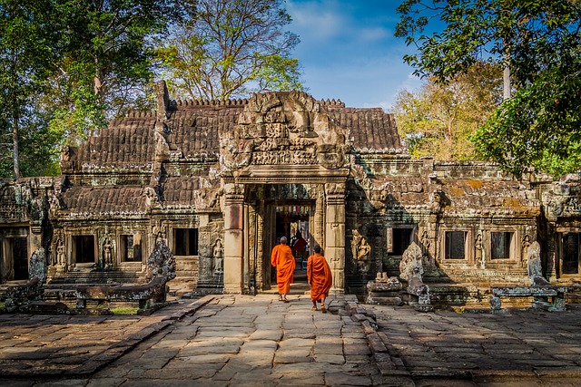 chrám v kambodži